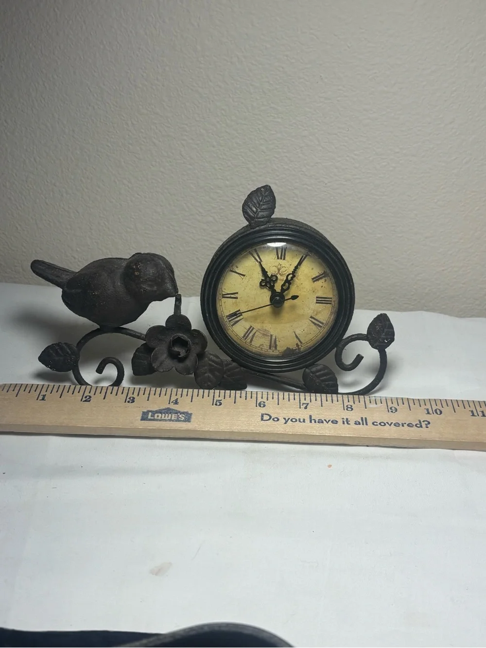 Vintage‎ Cafe des Marguerites Iron Bird Clock
